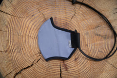 flat shot of the organic summer cotton mask in cool river
