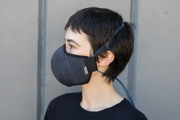 INDIGO cotton/linen denim MASK