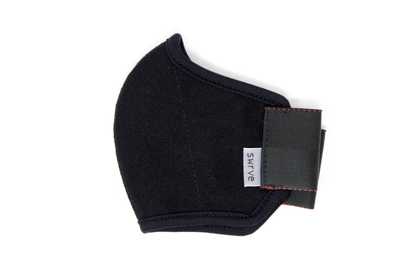 KIDS 3 layer black wool crepe MASK