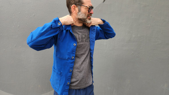 FRENCH BLUE overdye CORDURA® DENIM work jacket with 4-way stretch