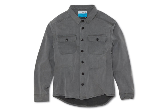 heavyweight CORDURA® DENIM shirt jacket with SHORTER SLEEVES