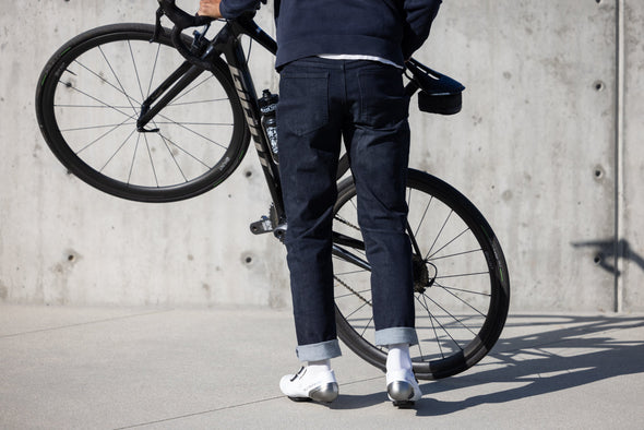 mislabeled 4-way stretch indigo CORDURA® skinny jeans