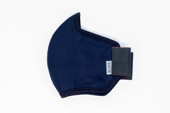 flat shot of the mid-summer cotton mask in navy
