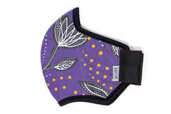 flat shot of the African cotton mask in night flowers in the adult fit