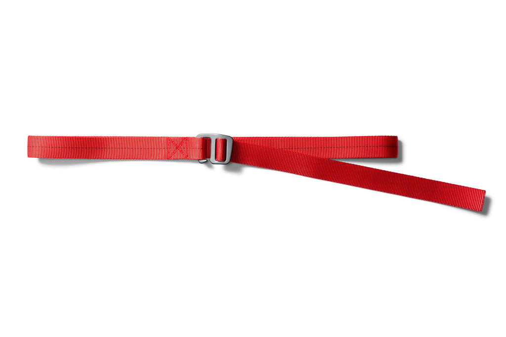 flat shot of the 1" belt in howlin red