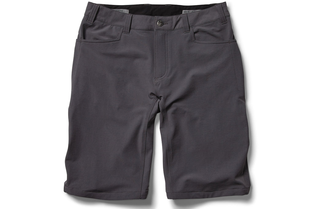 flat shot of the TRANSVERSE regular shorts in grey