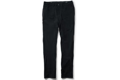 flat shot of the TRANSVERSE slim trousers in black