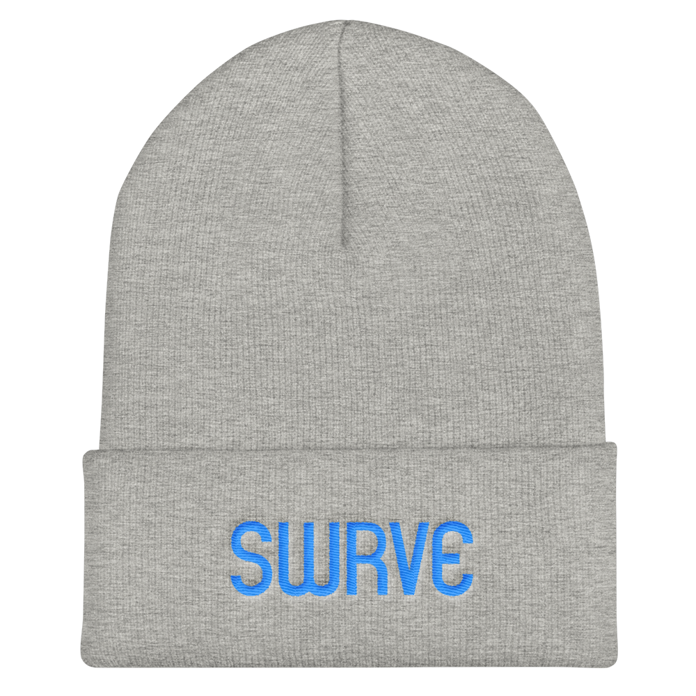 swrve 1968 CYAN embroidered beanie
