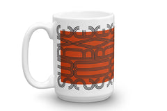 mug : MODERNE / brick red