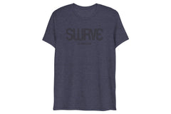 USA super soft tri-blend 1968 swrve logo t-shirt in heather navy