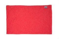 flat shot of the neck gaiter in heather red